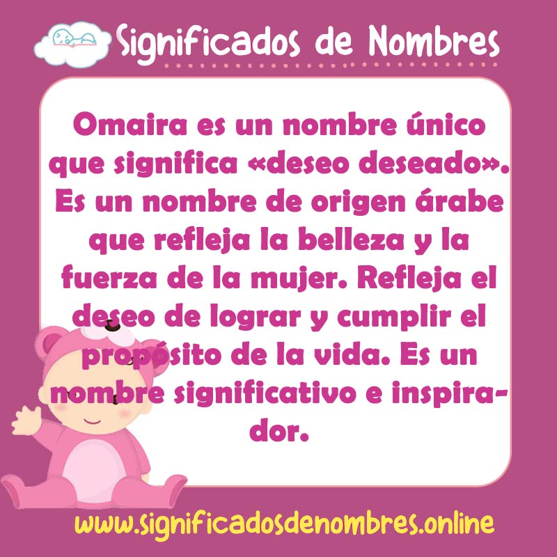 Significado y origen del nombre Omaira