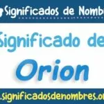 Significado de Orion