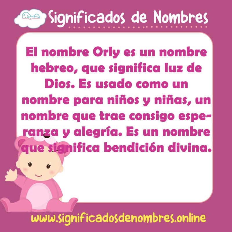 Significado y origen del nombre Orly