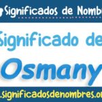 Significado de Osmany