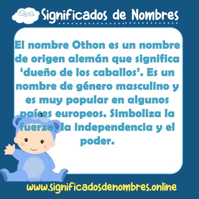 Significado y origen del nombre Othon