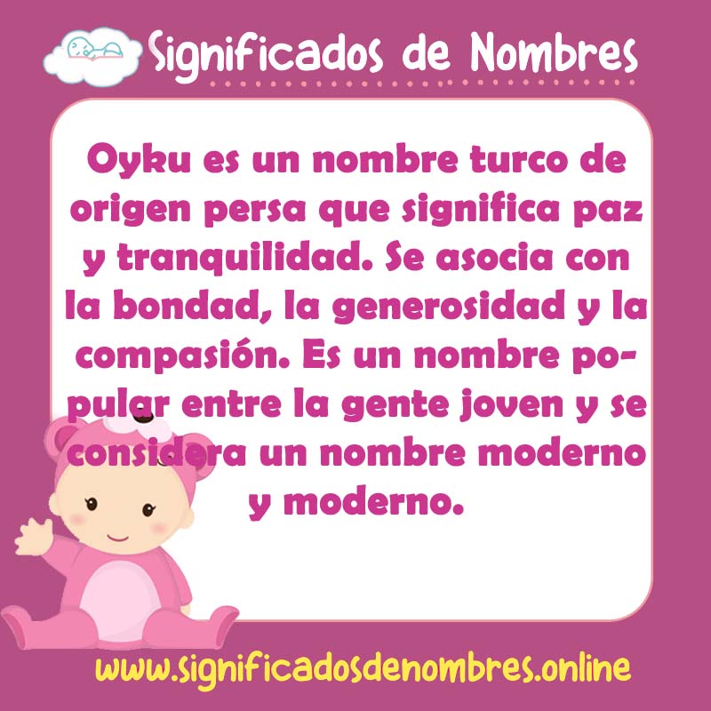 Significado y origen del nombre Oyku