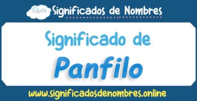 Significado de Panfilo