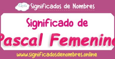 Significado de Pascal Femenino