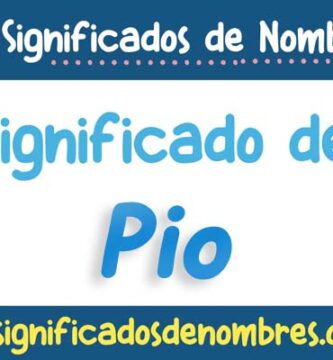 Significado de Pio