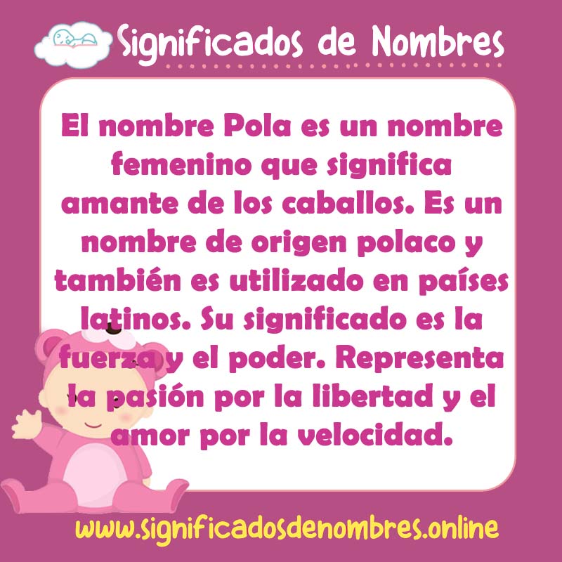 Significado y origen del nombre Pola