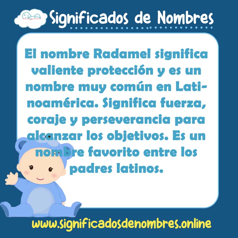 Significado y origen del nombre Radamel