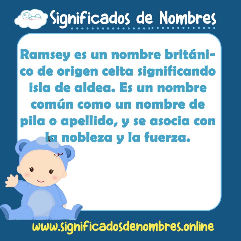 Significado y origen del nombre Ramsey