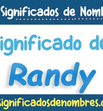 Significado de Randy