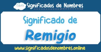 Significado de Remigio