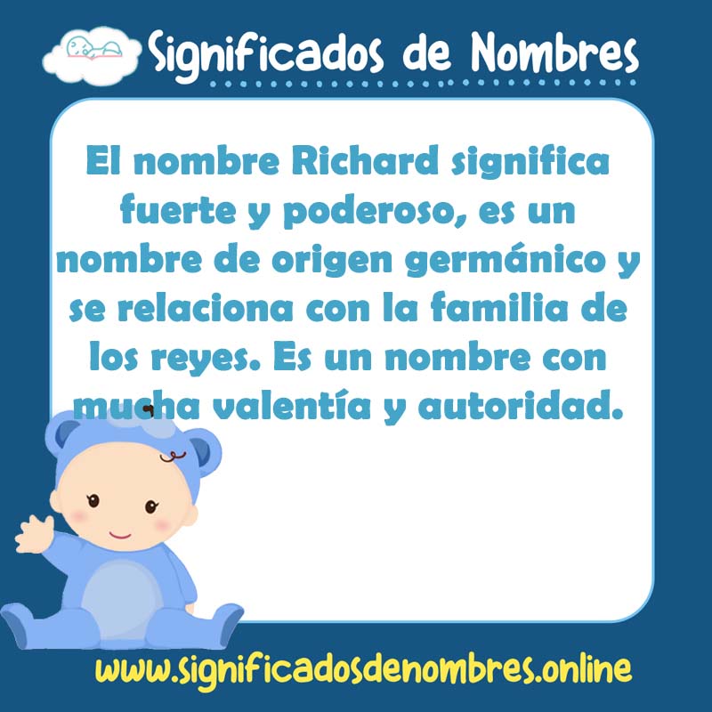 Significado y origen del nombre Richard