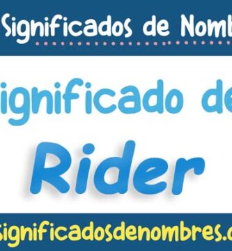 Significado de Rider