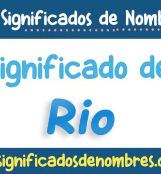 Significado de Rio