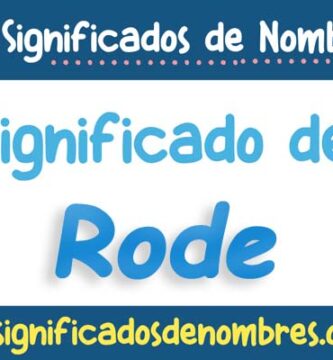 Significado de Rode