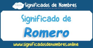 Significado de Romero