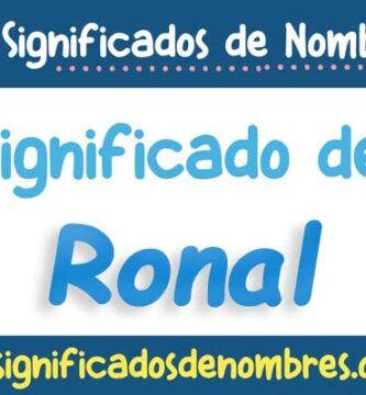 Significado de Ronal