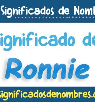 Significado de Ronnie