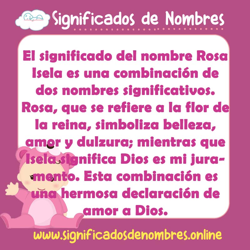 Significado y origen del nombre Rosa Isela