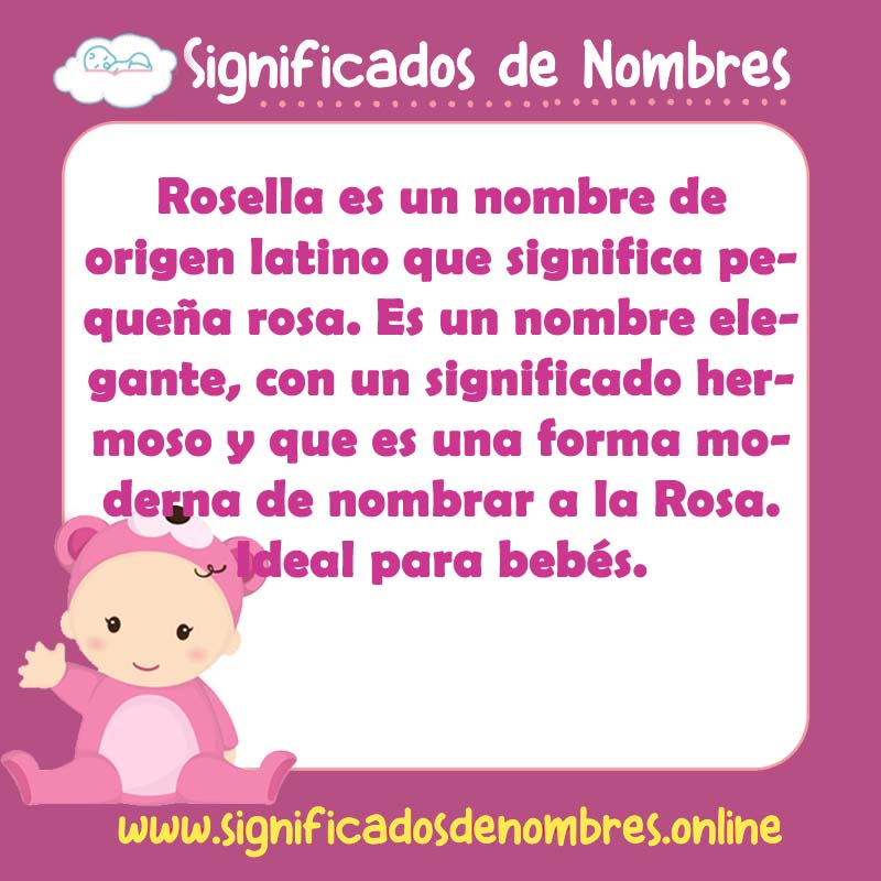 Significado y origen del nombre Rosella