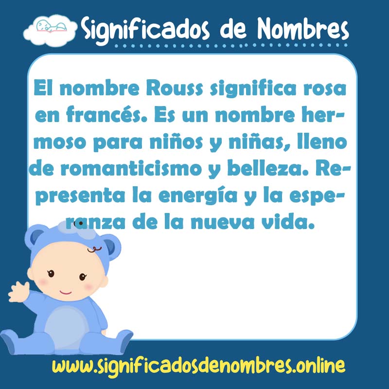 Significado y origen del nombre Rouss