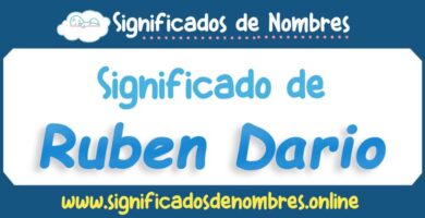 Significado de Ruben Dario
