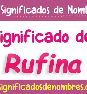 Significado de Rufina