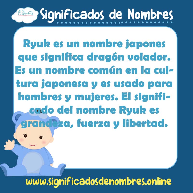 Significado y origen del nombre Ryuk