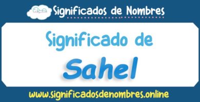Significado de Sahel