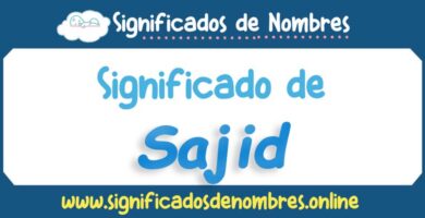 Significado de Sajid