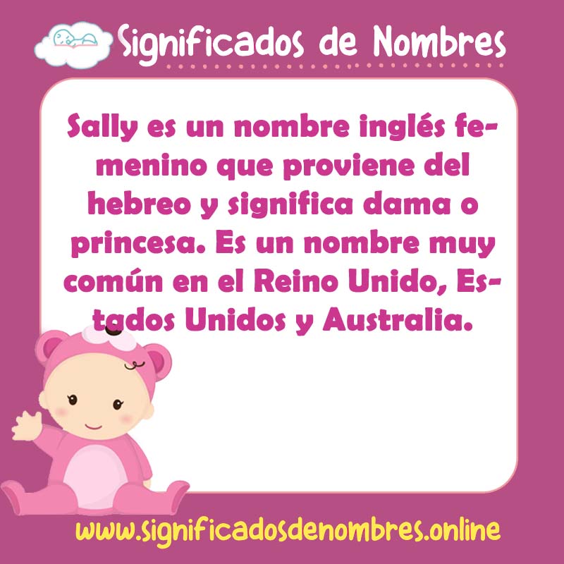 Significado y origen del nombre Sally