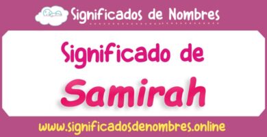 Significado de Samirah
