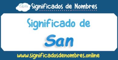 Significado de San