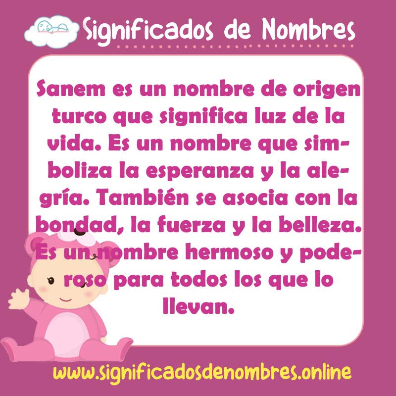 Significado y origen del nombre Sanem