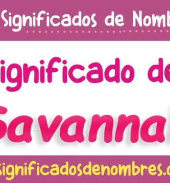 Significado de Savannah