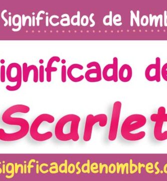 Significado de Scarlet