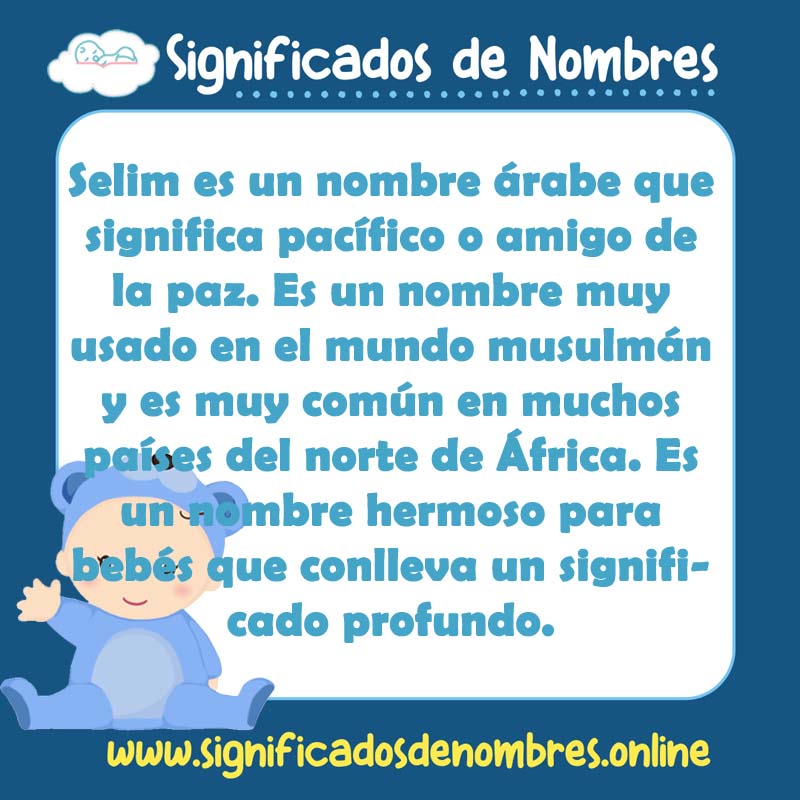 Significado y origen del nombre Selim