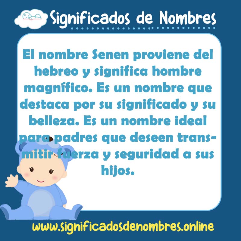 Significado y origen del nombre Senen