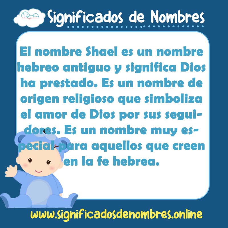 Significado y origen del nombre Shael