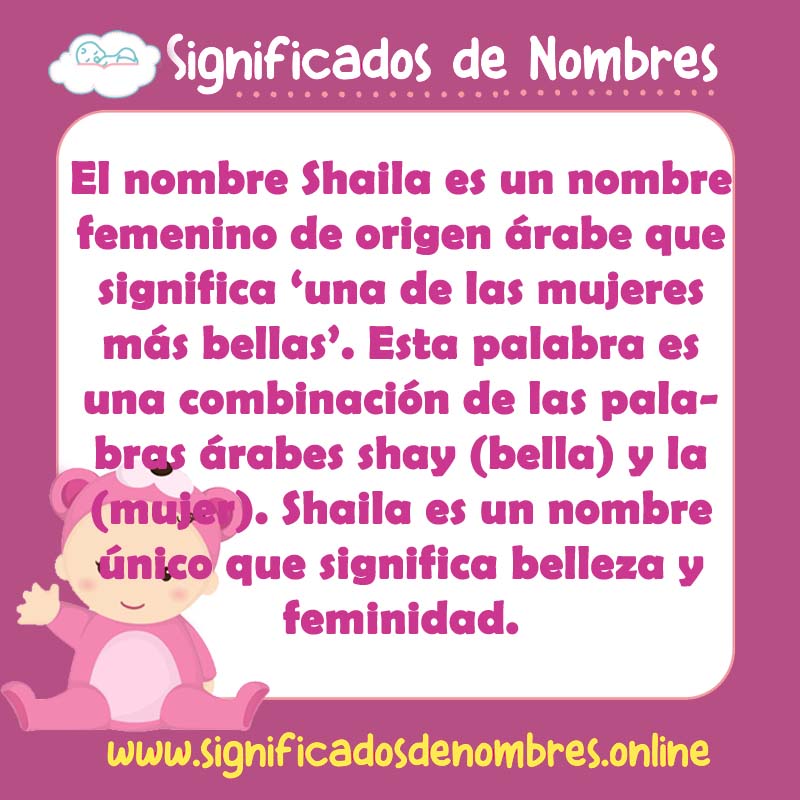 Significado y origen del nombre Shaila