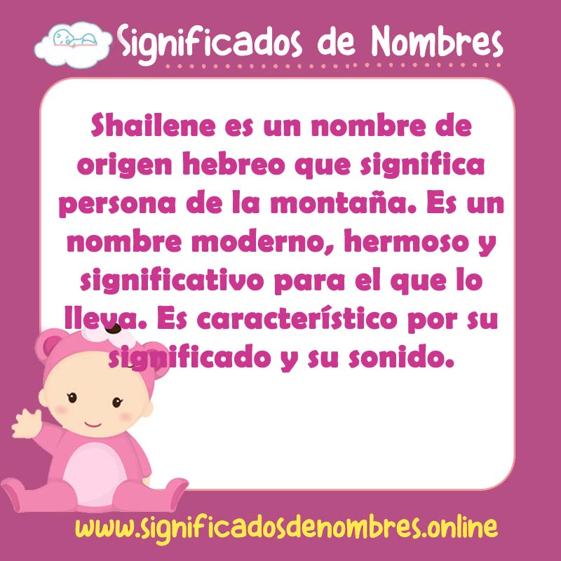 Significado y origen del nombre Shailene