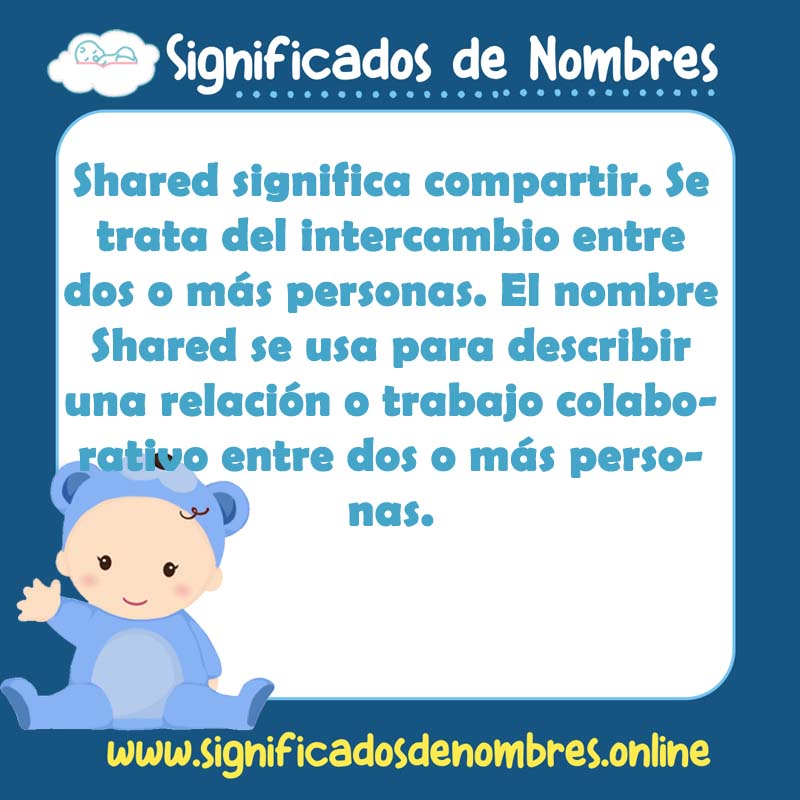 Significado y origen del nombre Shared