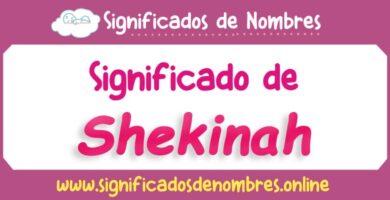 Significado de Shekinah