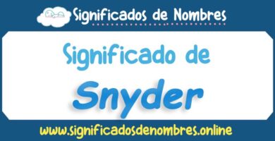 Significado de Snyder