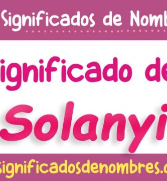 Significado de Solanyi