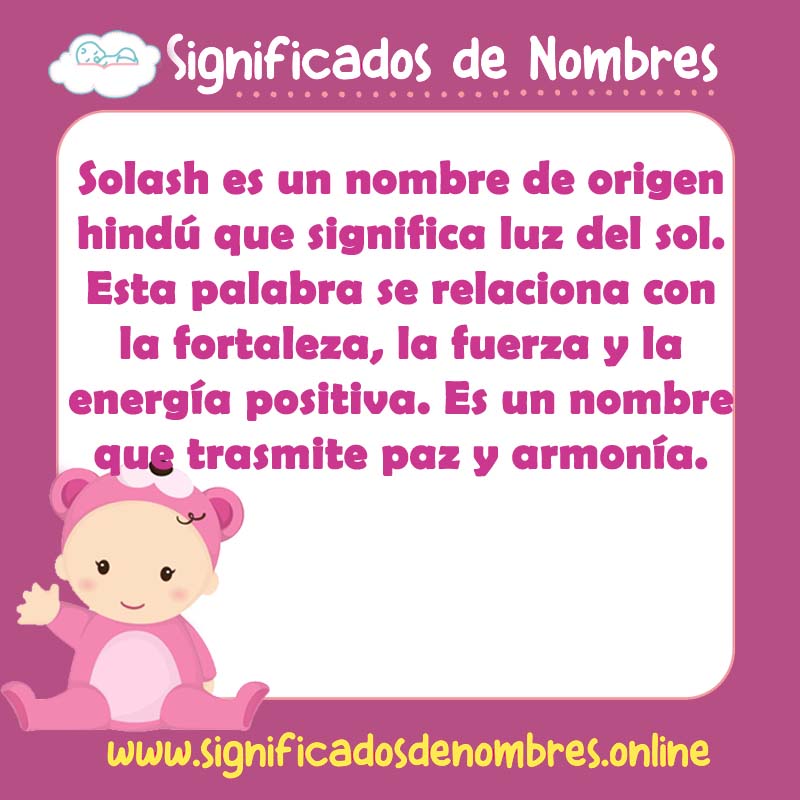 Significado y origen del nombre Solash