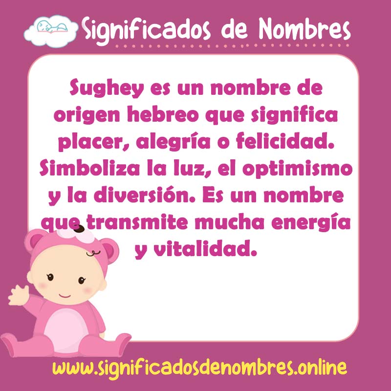 Significado y origen del nombre Sughey