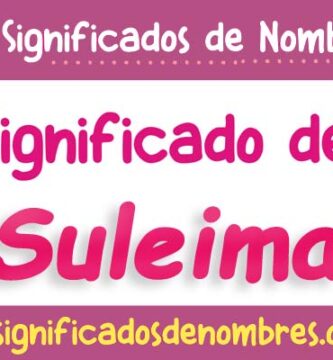 Significado de Suleima