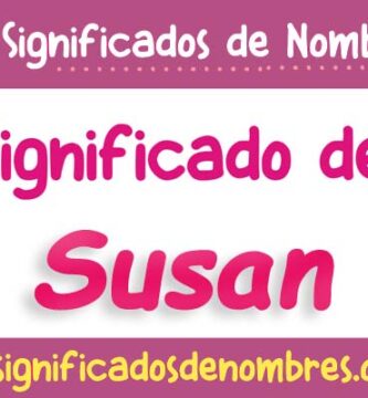 Significado de Susan