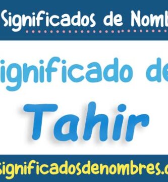 Significado de Tahir