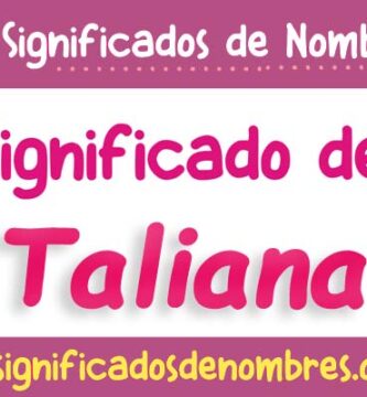 Significado de Taliana